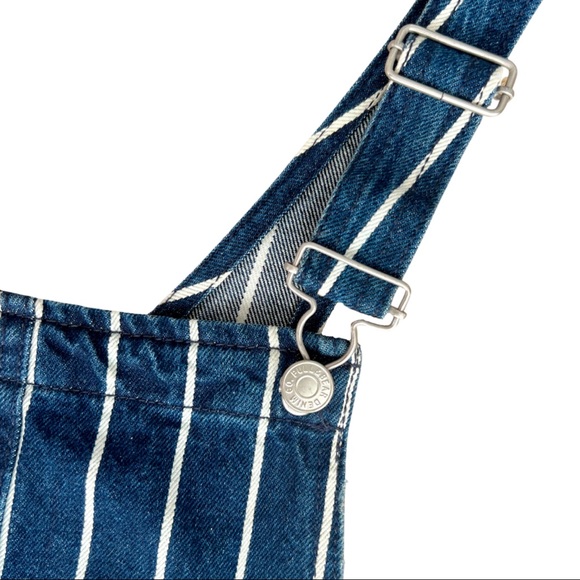 Pull&Bear denim pinstripe overall dress - Picture 3 of 7
